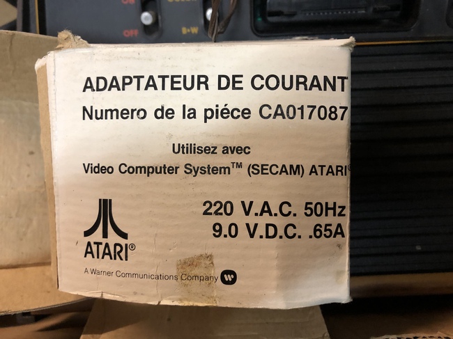Alimentation Atari 2600 - fiche
